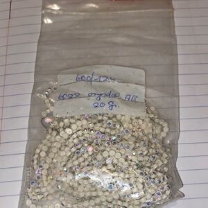 White Crystal Beads for Crafting